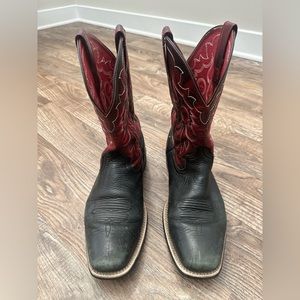 Worn in boots